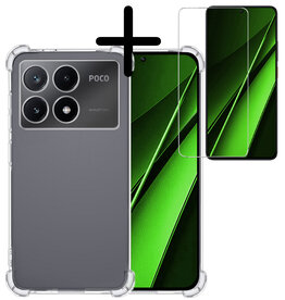 BASEY. BASEY. Xiaomi Poco X6 Pro Hoesje Shockproof Met Screenprotector