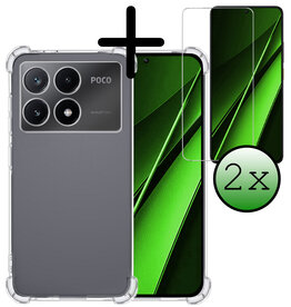 BASEY. BASEY. Xiaomi Poco X6 Pro Hoesje Shockproof Met 2x Screenprotector