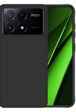 BASEY. Hoes Geschikt voor Xiaomi Poco X6 Pro 5G Hoesje Siliconen Back Cover Case - Hoesje Geschikt voor Xiaomi Poco X6 Pro Hoes Cover Hoesje - Zwart