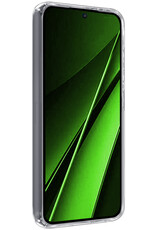 BASEY. Hoes Geschikt voor Xiaomi Poco X6 Pro 5G Hoesje Siliconen Back Cover Case Met 2x Screenprotector - Hoesje Geschikt voor Xiaomi Poco X6 Pro Hoes Cover Hoesje - Transparant