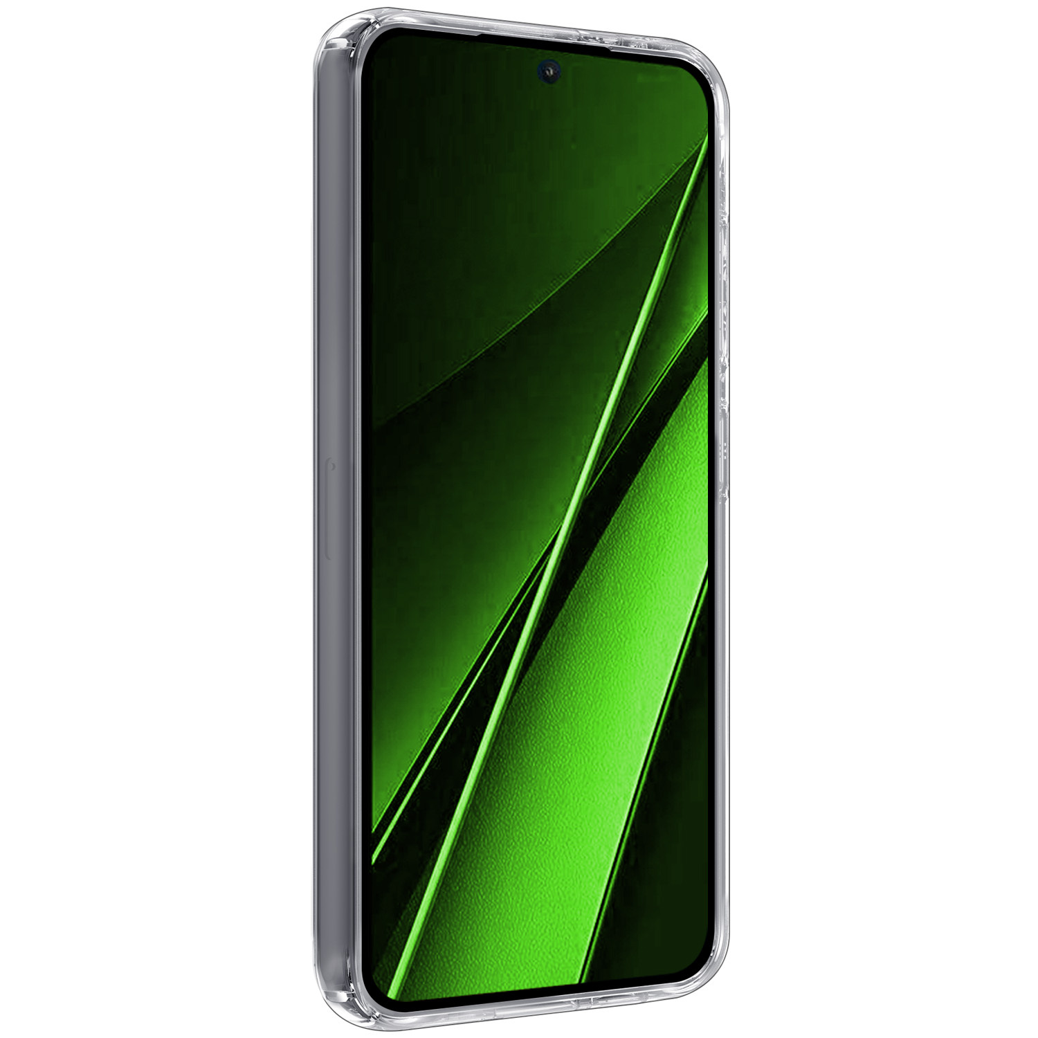 BASEY. Hoes Geschikt voor Xiaomi Poco X6 Pro 5G Hoesje Siliconen Back Cover Case Met 2x Screenprotector - Hoesje Geschikt voor Xiaomi Poco X6 Pro Hoes Cover Hoesje - Transparant