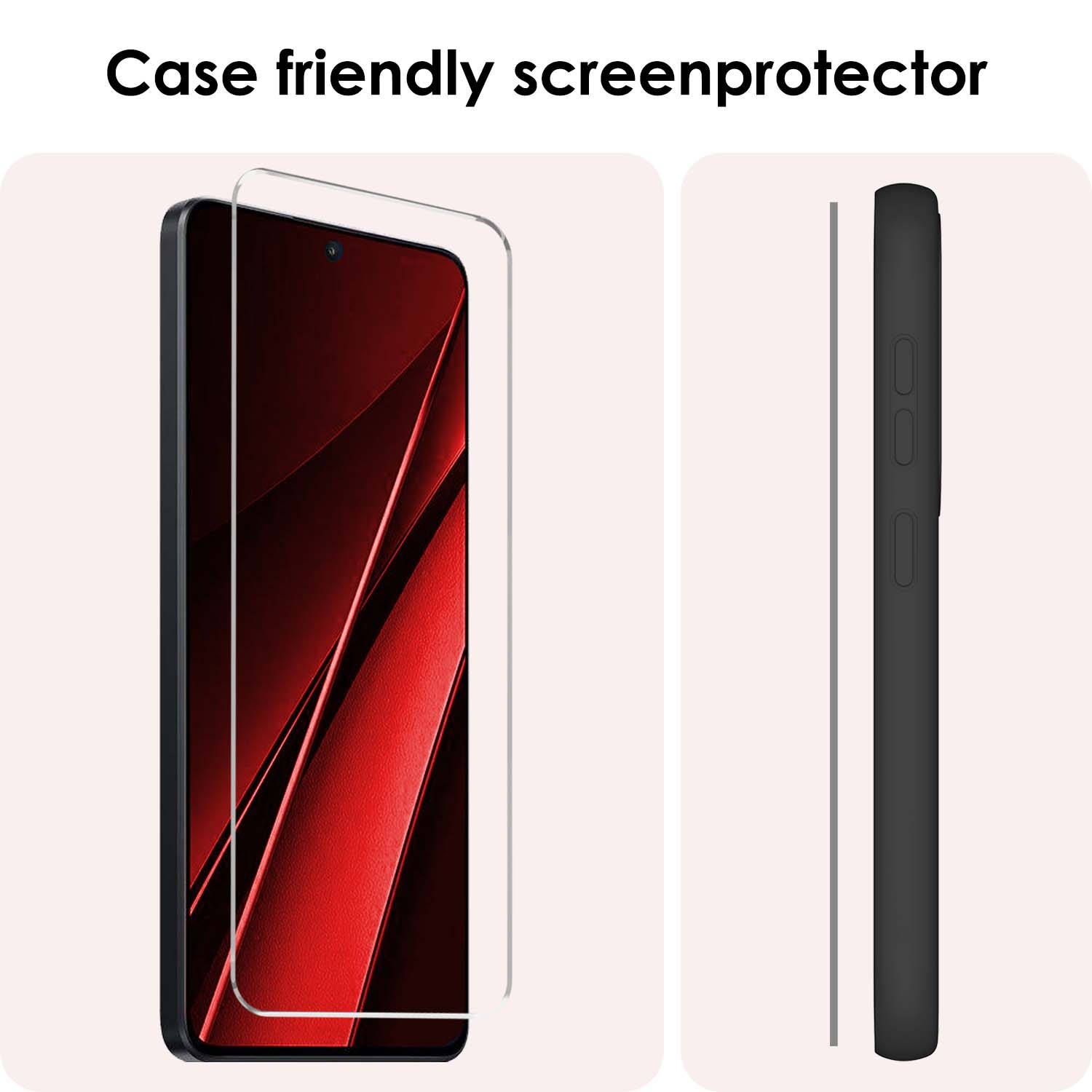 NoXx Screenprotector Geschikt voor Xiaomi Poco X6 Screenprotector Tempered Glass Gehard Glas Beschermglas