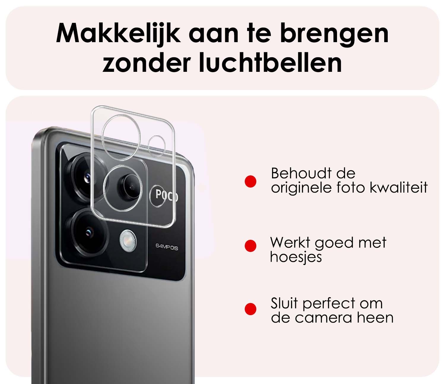 NoXx Screenprotector Geschikt voor Xiaomi Poco X6 Camera Screenprotector Gehard Glas - Screenprotector Geschikt voor Xiaomi Poco X6 5G Screenprotector Camera Tempered Glass