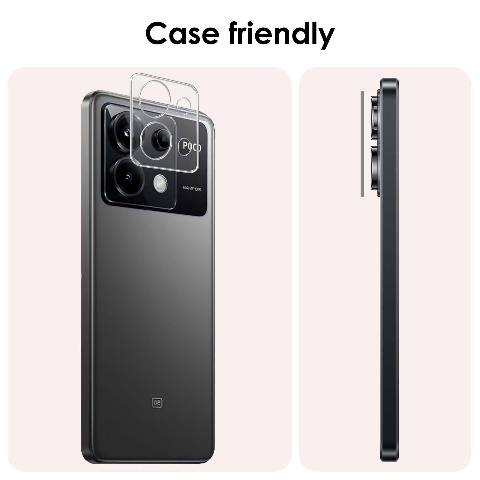 NoXx Screenprotector Geschikt voor Xiaomi Poco X6 Camera Screenprotector Gehard Glas - Screenprotector Geschikt voor Xiaomi Poco X6 5G Screenprotector Camera Tempered Glass