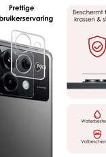 NoXx Screenprotector Geschikt voor Xiaomi Poco X6 Camera Screenprotector Gehard Glas - Screenprotector Geschikt voor Xiaomi Poco X6 5G Screenprotector Camera Tempered Glass