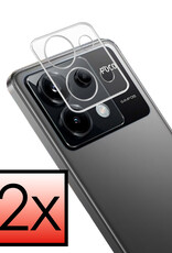 NoXx Screenprotector Geschikt voor Xiaomi Poco X6 Camera Screenprotector Gehard Glas - Screenprotector Geschikt voor Xiaomi Poco X6 5G Screenprotector Camera Tempered Glass - 2x
