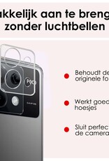 NoXx Screenprotector Geschikt voor Xiaomi Poco X6 Camera Screenprotector Gehard Glas - Screenprotector Geschikt voor Xiaomi Poco X6 5G Screenprotector Camera Tempered Glass - 2x