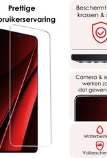 NoXx Screenprotector Geschikt voor Xiaomi Poco X6 Pro 5G Screenprotector Tempered Glass Gehard Glas Beschermglas - 2x