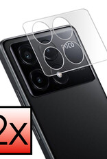 NoXx Screenprotector Geschikt voor Xiaomi Poco X6 Pro 5G Camera Screenprotector Gehard Glas - Screenprotector Geschikt voor Xiaomi Poco X6 Pro Screenprotector Camera Tempered Glass - 2x
