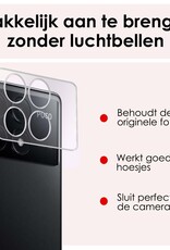 NoXx Screenprotector Geschikt voor Xiaomi Poco X6 Pro 5G Camera Screenprotector Gehard Glas - Screenprotector Geschikt voor Xiaomi Poco X6 Pro Screenprotector Camera Tempered Glass - 2x