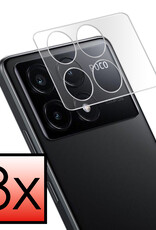 NoXx Screenprotector Geschikt voor Xiaomi Poco X6 Pro 5G Camera Screenprotector Gehard Glas - Screenprotector Geschikt voor Xiaomi Poco X6 Pro Screenprotector Camera Tempered Glass - 3x
