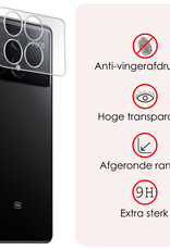 NoXx Screenprotector Geschikt voor Xiaomi Poco X6 Pro 5G Camera Screenprotector Gehard Glas - Screenprotector Geschikt voor Xiaomi Poco X6 Pro Screenprotector Camera Tempered Glass - 3x