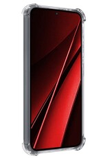 NoXx Hoes Geschikt voor Xiaomi Poco X6 Hoesje Siliconen Cover Shock Proof Back Case Shockproof Hoes - Transparant