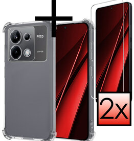 NoXx NoXx Xiaomi Poco X6 Hoesje Shockproof Met 2x Screenprotector
