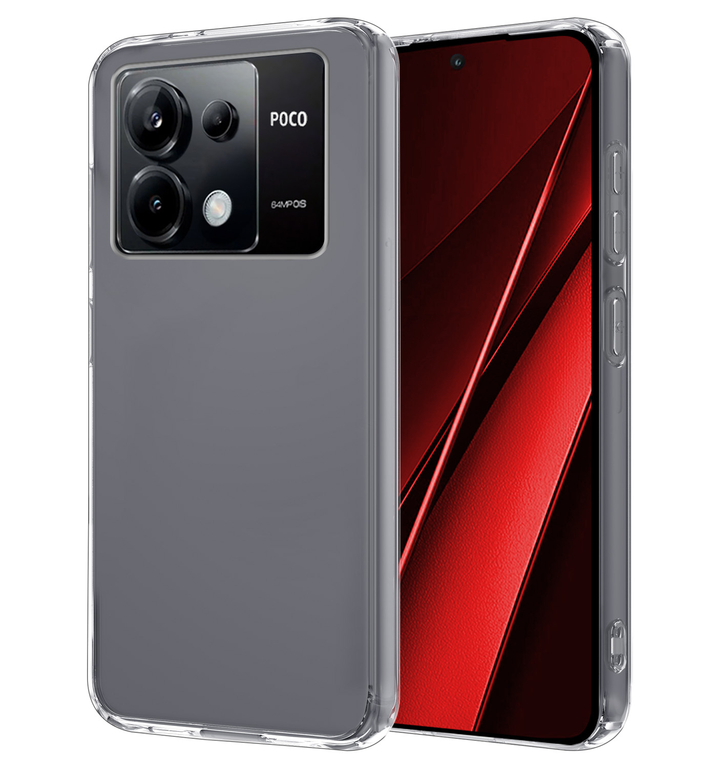 NoXx Hoes Geschikt voor Xiaomi Poco X6 Hoesje Cover Siliconen Back Case Hoes - Transparant