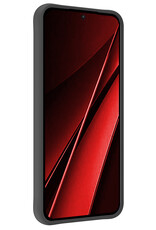 NoXx Hoes Geschikt voor Xiaomi Poco X6 Hoesje Cover Siliconen Back Case Hoes - Zwart