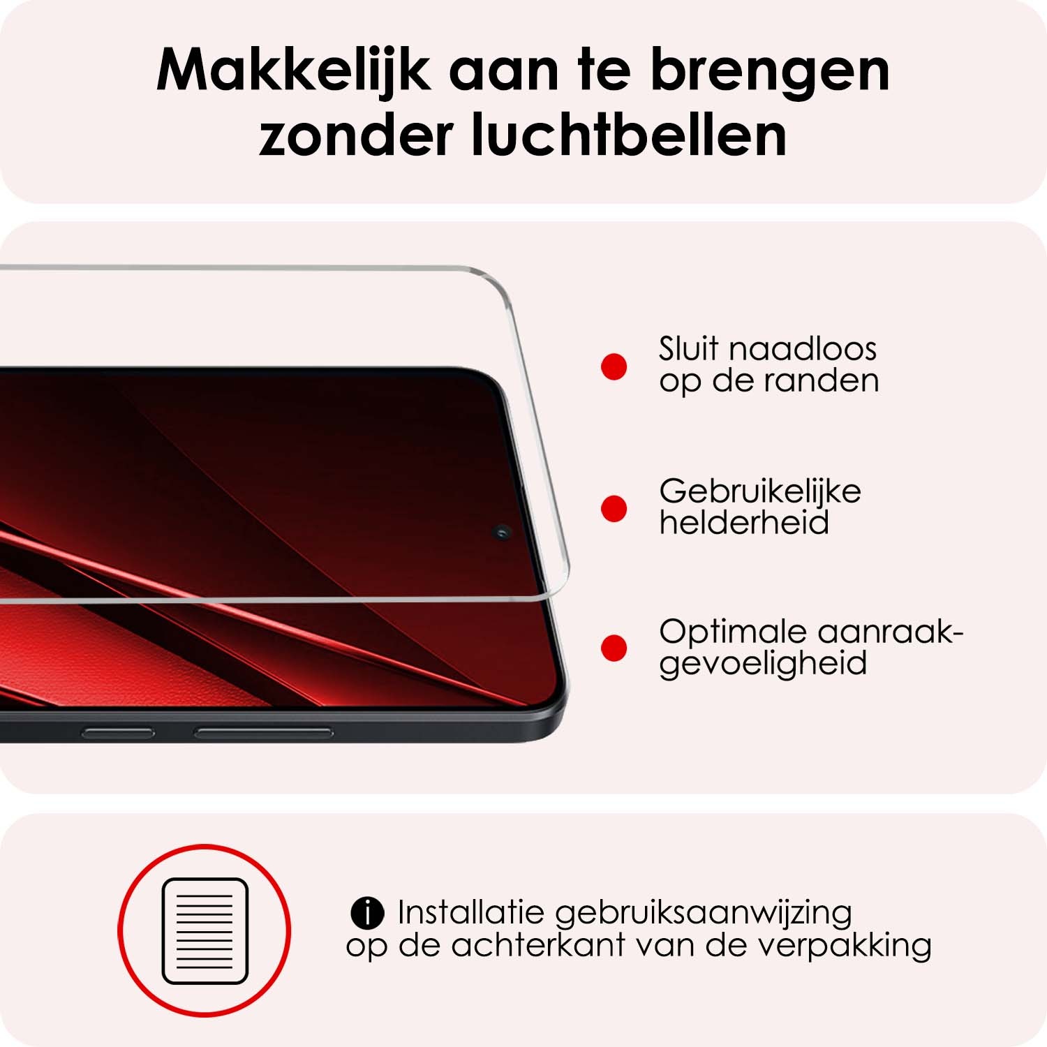 NoXx Hoes Geschikt voor Xiaomi Poco X6 Hoesje Cover Siliconen Back Case Hoes Met Screenprotector - Transparant