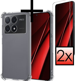 NoXx NoXx Xiaomi Poco X6 Pro Hoesje Shockproof Met 2x Screenprotector