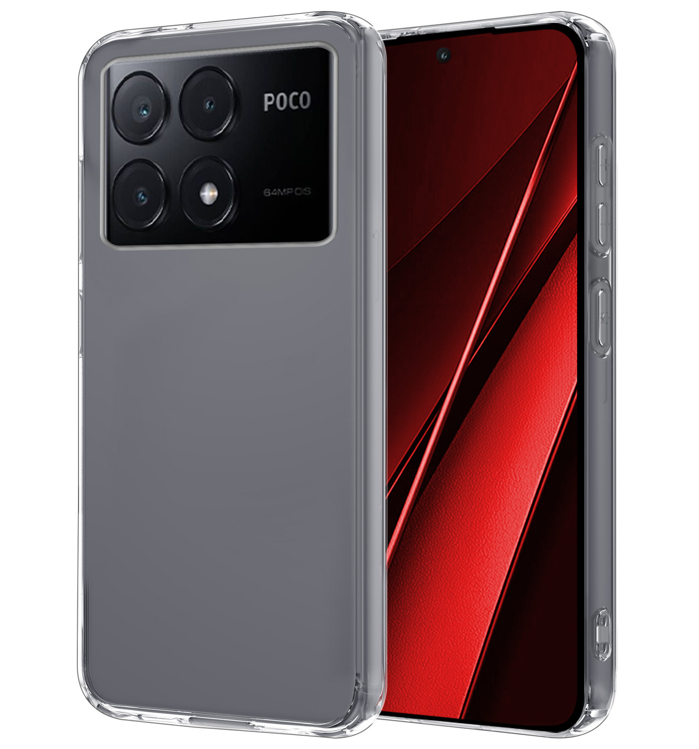 NoXx Hoes Geschikt voor Xiaomi Poco X6 Pro 5G Hoesje Cover Siliconen Back Case Hoes - Transparant