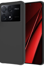 NoXx Hoes Geschikt voor Xiaomi Poco X6 Pro 5G Hoesje Cover Siliconen Back Case Hoes - Zwart