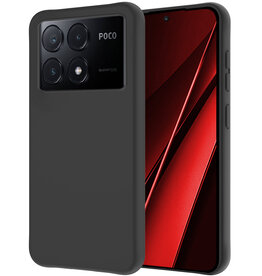 NoXx NoXx Xiaomi Poco X6 Pro Hoesje Siliconen - Zwart