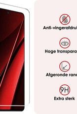 NoXx Hoes Geschikt voor Xiaomi Poco X6 Pro 5G Hoesje Cover Siliconen Back Case Hoes Met 2x Screenprotector - Transparant