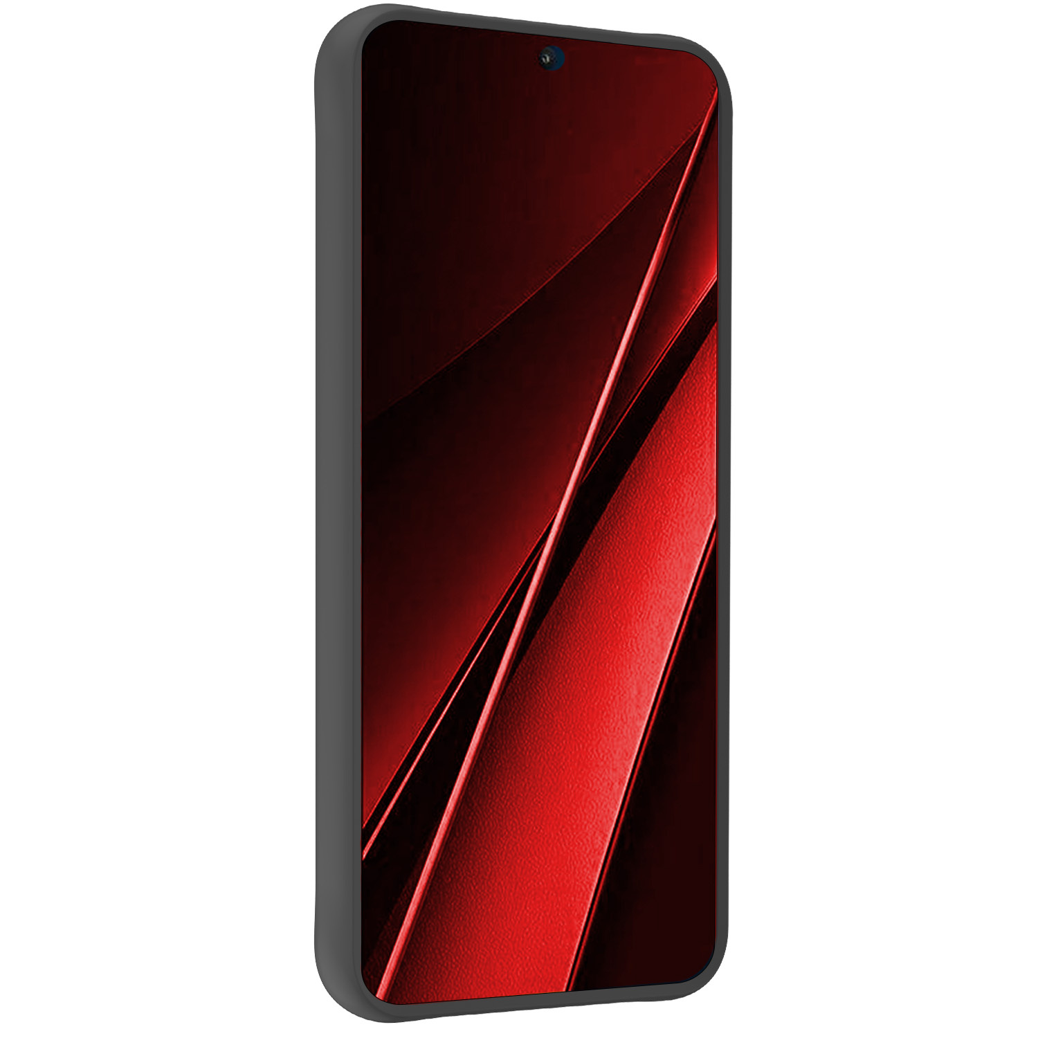 NoXx Hoes Geschikt voor Xiaomi Poco X6 Pro 5G Hoesje Cover Siliconen Back Case Hoes Met 2x Screenprotector - Zwart