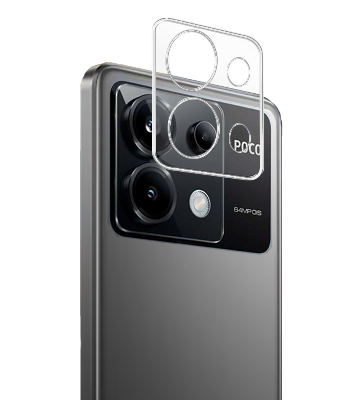 Nomfy Screenprotector Geschikt voor Xiaomi Poco X6 Camera Screen Protector Beschermglas - Screenprotector Geschikt voor Xiaomi Poco X6 5G Camera Screenprotector Tempered Glass