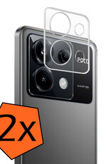Nomfy Screenprotector Geschikt voor Xiaomi Poco X6 Camera Screen Protector Beschermglas - Screenprotector Geschikt voor Xiaomi Poco X6 5G Camera Screenprotector Tempered Glass - 2 PACK