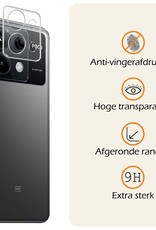 Nomfy Screenprotector Geschikt voor Xiaomi Poco X6 Camera Screen Protector Beschermglas - Screenprotector Geschikt voor Xiaomi Poco X6 5G Camera Screenprotector Tempered Glass - 2 PACK