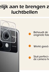 Nomfy Screenprotector Geschikt voor Xiaomi Poco X6 Camera Screen Protector Beschermglas - Screenprotector Geschikt voor Xiaomi Poco X6 5G Camera Screenprotector Tempered Glass - 2 PACK