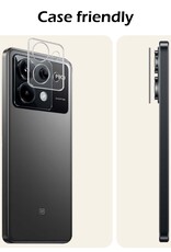 Nomfy Screenprotector Geschikt voor Xiaomi Poco X6 Camera Screen Protector Beschermglas - Screenprotector Geschikt voor Xiaomi Poco X6 5G Camera Screenprotector Tempered Glass - 2 PACK