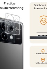 Nomfy Screenprotector Geschikt voor Xiaomi Poco X6 Camera Screen Protector Beschermglas - Screenprotector Geschikt voor Xiaomi Poco X6 5G Camera Screenprotector Tempered Glass - 2 PACK
