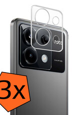 Nomfy Screenprotector Geschikt voor Xiaomi Poco X6 Camera Screen Protector Beschermglas - Screenprotector Geschikt voor Xiaomi Poco X6 5G Camera Screenprotector Tempered Glass - 3 PACK