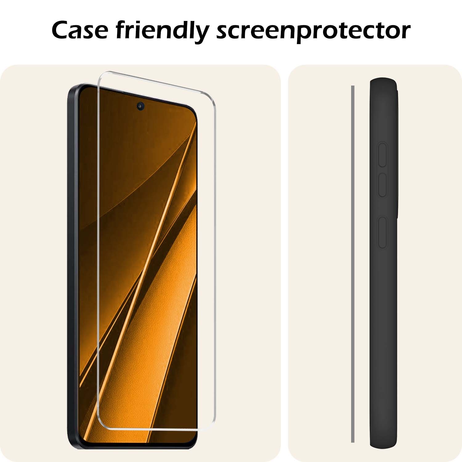 Nomfy Screenprotector Geschikt voor Xiaomi Poco X6 Pro 5G Screenprotector Bescherm Glas Tempered Glass - Screenprotector Geschikt voor Xiaomi Poco X6 Pro Screen Protector - 3 PACK