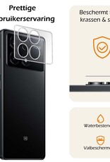 Nomfy Screenprotector Geschikt voor Xiaomi Poco X6 Pro 5G Camera Screen Protector Beschermglas - Screenprotector Geschikt voor Xiaomi Poco X6 Pro Camera Screenprotector Tempered Glass - 3 PACK