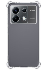Nomfy Hoesje Geschikt voor Xiaomi Poco X6 Hoesje Shock Proof Cover Case Shockproof - Hoes Geschikt voor Xiaomi Poco X6 5G Hoes Siliconen Back Case - Transparant