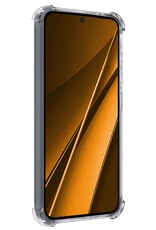 Nomfy Hoesje Geschikt voor Xiaomi Poco X6 Hoesje Shock Proof Cover Case Shockproof - Hoes Geschikt voor Xiaomi Poco X6 5G Hoes Siliconen Back Case - Transparant