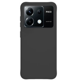Nomfy Nomfy Xiaomi Poco X6 Hoesje Siliconen - Zwart