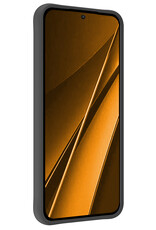 Nomfy Hoesje Geschikt voor Xiaomi Poco X6 Hoesje Siliconen Cover Case Met Screenprotector - Hoes Geschikt voor Xiaomi Poco X6 5G Hoes Back Case - Zwart