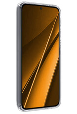 Nomfy Hoesje Geschikt voor Xiaomi Poco X6 Hoesje Siliconen Cover Case Met 2x Screenprotector - Hoes Geschikt voor Xiaomi Poco X6 5G Hoes Back Case - Transparant