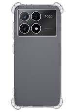 Nomfy Hoesje Geschikt voor Xiaomi Poco X6 Pro 5G Hoesje Shock Proof Cover Case Shockproof - Hoes Geschikt voor Xiaomi Poco X6 Pro Hoes Siliconen Back Case - Transparant