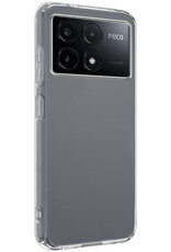 Nomfy Hoesje Geschikt voor Xiaomi Poco X6 Pro 5G Hoesje Siliconen Cover Case - Hoes Geschikt voor Xiaomi Poco X6 Pro Hoes Back Case - 2-PACK - Transparant