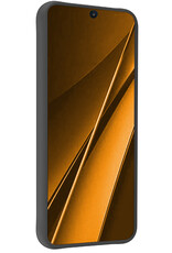 Nomfy Hoesje Geschikt voor Xiaomi Poco X6 Pro 5G Hoesje Siliconen Cover Case - Hoes Geschikt voor Xiaomi Poco X6 Pro Hoes Back Case - 2-PACK - Zwart