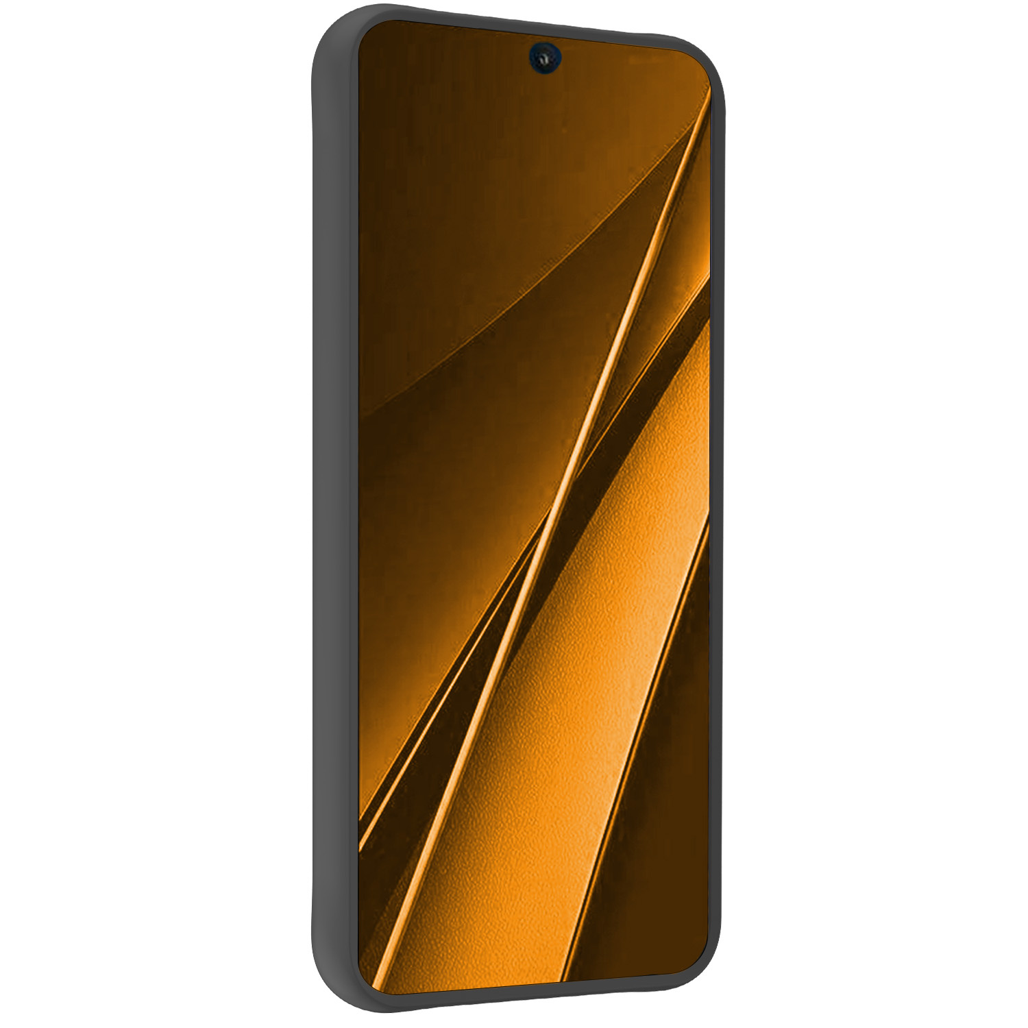 Nomfy Hoesje Geschikt voor Xiaomi Poco X6 Pro 5G Hoesje Siliconen Cover Case Met 2x Screenprotector - Hoes Geschikt voor Xiaomi Poco X6 Pro Hoes Back Case - Zwart