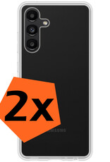 Nomfy Hoesje Geschikt voor Samsung A04s Hoesje Siliconen Cover Case - Hoes Geschikt voor Samsung Galaxy A04s Hoes Back Case - 2-PACK - Transparant