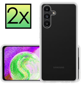 NoXx NoXx Samsung Galaxy A04s Hoesje Siliconen - Transparant - 2 PACK