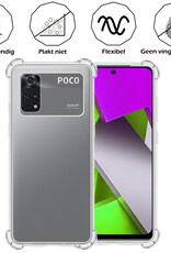 Nomfy Xiaomi Poco X4 Pro 5G Hoesje Shock Proof Cover Case Shockproof - Xiaomi Poco X4 Pro 5G Hoes Shock Proof Back Case - Transparant