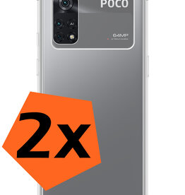 Nomfy Nomfy Xiaomi Poco X4 Pro 5G Hoesje Shockproof - Transparant - 2 PACK