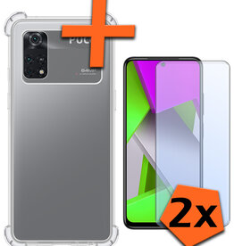 Nomfy Nomfy Xiaomi Poco X4 Pro 5G Hoesje Shockproof Met 2x Screenprotector